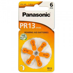 PANASONIC PR13 - baterii ZincAir 1.4V, 6buc