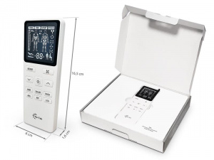 QMED 276-LT3062B - Electroestimulator profesional TENS / EMS, 2 canale, 18 programe