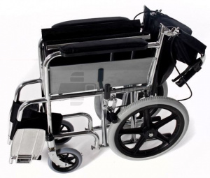 QMED 183-870ABJ-46 - Scaun de otel cromat pliabil special pentru transport