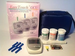 KIT EasyTouch GCU - glicemie, colesterol, acid uric + teste + 100 ace sterile