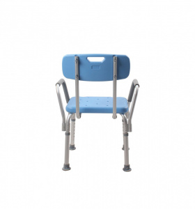 ORTOPEDIX FS7985LA- Scaun pentru baie cu spatar si manere, dreptunghiular