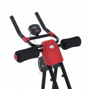 HOMCOM A90-103- Banca trainer abdomen, Power ABS cu display negru si rosu