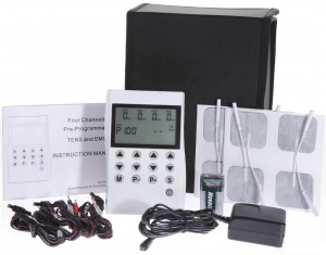 MH8001- Aparat  combo TENS si EMS profesional, 4 canale, 50 programe (45 preprogramate)
