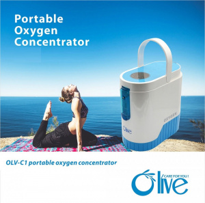 OLIVE C1 - Concentrator de oxigen portabil pt casa si masina, 1-5l, 40-90%