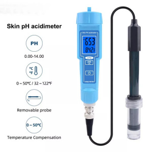 OW-6118 Aparat multifunctional 2in1 pentru masurarea nivelului pH pt solide/lichide si al temperaturii