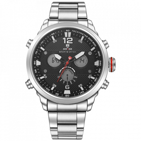 Ceas WEIDE, Quartz, Casual Sport, Negru, WH6303-1C
