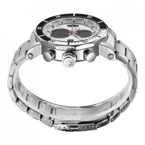 Ceas WEIDE, Quartz, Casual Sport, Alb, Curea Metalica, WH5203-2C