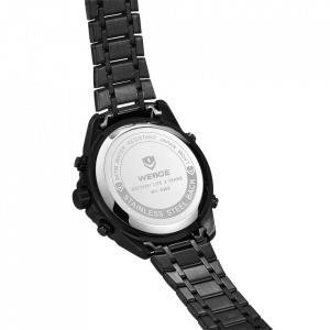 Ceas WEIDE, Quartz, Casual Sport, Albastru, Curea Metalica, WH6909B-4C
