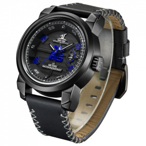 Ceas WEIDE, Quartz, Casual Sport, Albastru, Curea Piele, UV1509B-4C