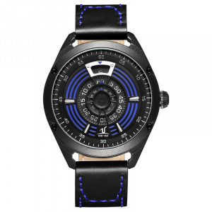 Ceas WEIDE, Quartz, Casual Sport, Albastru, Curea Piele, UV1701B-4C