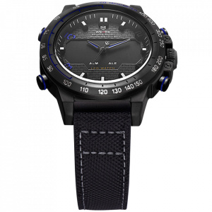 Ceas WEIDE, Quartz, Casual Sport, Albastru, Curea Piele, WH6102B-8C