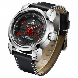 Ceas WEIDE, Quartz, Casual Sport, Negru, Curea Piele, UV1509-1C