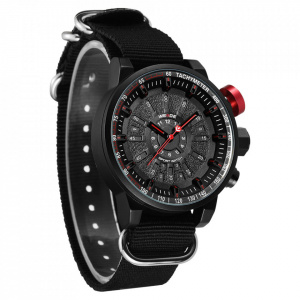 Ceas WEIDE, Quartz, Casual Sport, Rosu, Curea TextilWH7306B-2C