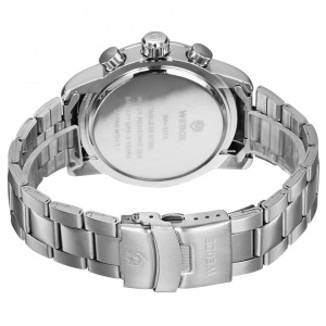 Ceas WEIDE, Quartz, Clasic, Alb, Curea Metalica, WH3313-2C