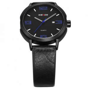 Ceas WEIDE, Quartz, Clasic, Albastru, Curea Piele, WD004B-3C