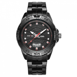 Ceas WEIDE, Quartz, Clasic, Negru, Curea Metalica, SE0706B-1C