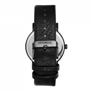 Ceas WEIDE, Quartz, Clasic, Negru, Curea Piele, WD003B-1C