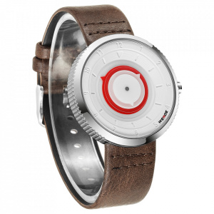 Ceas WEIDE, Quartz, Fashion, Alb, Curea Piele, WD006-1C