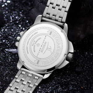 Ceas WEIDE, Quartz, Casual Sport, Alb, Curea Metalica, UV1702-2C