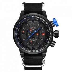 Ceas WEIDE, Quartz, Casual Sport, Albastru, Curea TextilWH7306B-4C