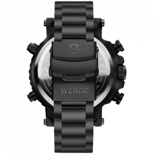 Ceas WEIDE, Quartz, Casual Sport, Galben, Curea Metalica, WH6305B-3C