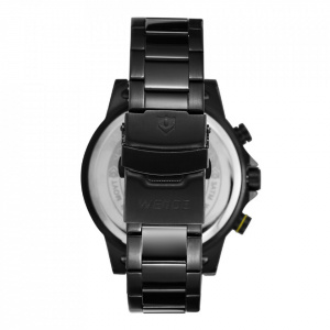 Ceas WEIDE, Quartz, Casual Sport, Galben, Curea Metalica, WH6908B-3C