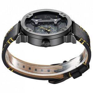 Ceas WEIDE, Quartz, Casual Sport, Galben, Curea Piele, UV1506B-3C