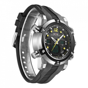Ceas WEIDE, Quartz, Casual Sport, Galben, Curea Silicon, WH5205-10C