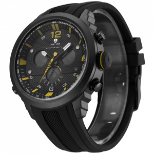 Ceas WEIDE, Quartz, Casual Sport, Galben, Curea Silicon, WH6303B-7C