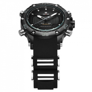 Ceas WEIDE, Quartz, Casual Sport, Negru, Curea Silicon, WH6910B-5C
