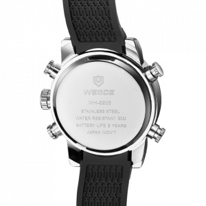 Ceas WEIDE, Quartz, Casual Sport, Orange, Curea Silicon, WH5205-12C