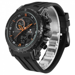 Ceas WEIDE, Quartz, Casual Sport, Orange, Curea Silicon, WH6903-5C