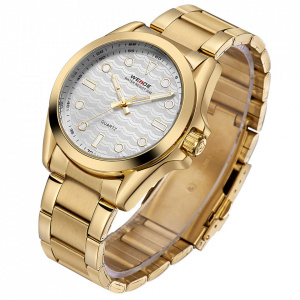Ceas WEIDE, Quartz, Clasic, Auriu, Curea Metalica, WH802G-2C