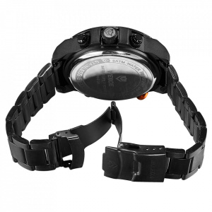 Ceas WEIDE, Quartz, Casual Sport, Albastru, Curea Metalica, WH6108B-4C