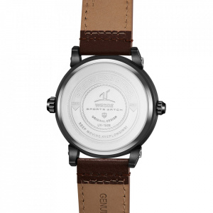 Ceas WEIDE, Quartz, Casual Sport, Negru, Curea Piele, UV1508B-1C