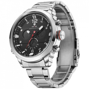 Ceas WEIDE, Quartz, Casual Sport, Negru, WH6303-1C