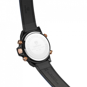 Ceas WEIDE, Quartz, Casual Sport, Orange, Curea Piele, WH7309B-2C