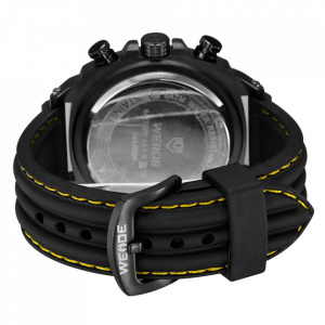 Ceas WEIDE, Quartz, Casual Sport, Orange, Curea Silicon, WH5208B-5C