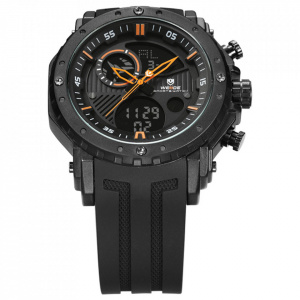 Ceas WEIDE, Quartz, Casual Sport, Orange, Curea Silicon, WH6903-5C