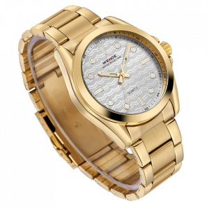 Ceas WEIDE, Quartz, Clasic, Auriu, Curea Metalica, WH802G-2C