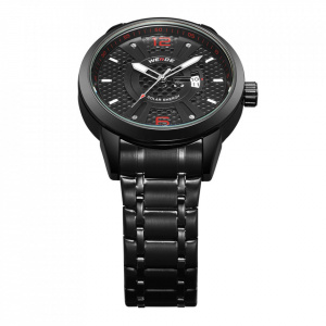 Ceas WEIDE, Quartz, Clasic, Negru, Curea Metalica, SE0703B-1C