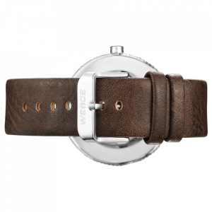 Ceas WEIDE, Quartz, Fashion, Alb, Curea Piele, WD006-1C