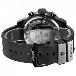 Ceas WEIDE, Quartz, Casual Sport, Albastru, Curea Piele, WH5209B-8C