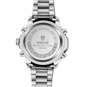 Ceas WEIDE, Quartz, Casual Sport, Galben, Curea Metalica, WH6105-4C