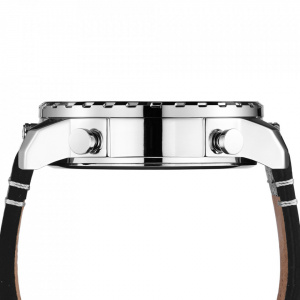Ceas WEIDE, Quartz, Casual Sport, Negru, Curea Piele, WH6401-1C