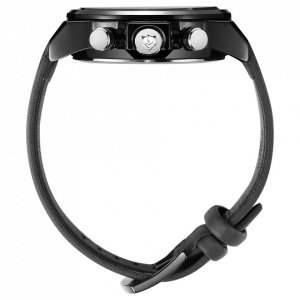 Ceas WEIDE, Quartz, Casual Sport, Negru, Curea Piele, WH7309B-1C