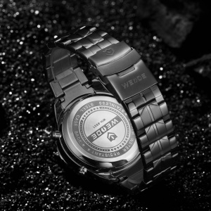 Ceas WEIDE, Quartz, Casual Sport, Rosu, Curea Metalica, WH8501B-2C