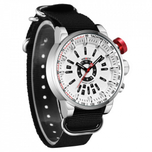 Ceas WEIDE, Quartz, Casual Sport, Alb, Curea TextilWH7306-2C