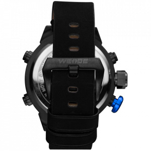 Ceas WEIDE, Quartz, Casual Sport, Albastru, Curea Piele, WH6101B-3C