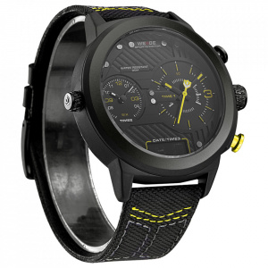 Ceas WEIDE, Quartz, Casual Sport, Galben, WH6405B-3C